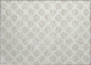 Piper Looms Chantille Circles ACN921 Ivory Machine Washable Area Rug Scatter Main Image