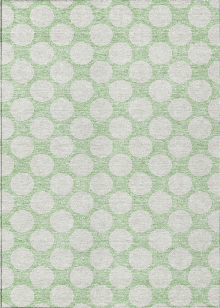 Piper Looms Chantille Circles ACN921 Mint Machine Washable Area Rug main image