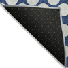 Piper Looms Chantille Circles ACN921 Navy Machine Washable Area Rug Backing Image