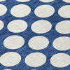 Piper Looms Chantille Circles ACN921 Navy Machine Washable Area Rug Swatch Image