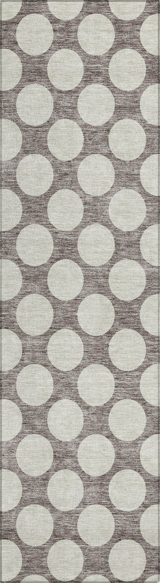 Piper Looms Chantille Circles ACN921 Taupe Machine Washable Area Rug Runner Main Image