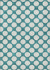 Piper Looms Chantille Circles ACN921 Teal Machine Washable Area Rug main image