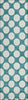 Piper Looms Chantille Circles ACN921 Teal Machine Washable Area Rug Runner Main Image