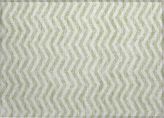 Piper Looms Chantille Chevron ACN922 Aloe Machine Washable Area Rug Scatter Main Image