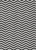 Piper Looms Chantille Chevron ACN922 Black Machine Washable Area Rug main image