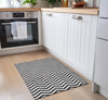 Piper Looms Chantille Chevron ACN922 Black Machine Washable Area Rug Scatter Lifestyle Image Feature