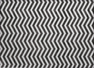 Piper Looms Chantille Chevron ACN922 Black Machine Washable Area Rug Scatter Main Image