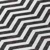 Piper Looms Chantille Chevron ACN922 Black Machine Washable Area Rug Swatch Image