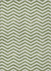 Piper Looms Chantille Chevron ACN922 Green Machine Washable Area Rug main image