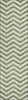 Piper Looms Chantille Chevron ACN922 Green Machine Washable Area Rug Runner Main Image