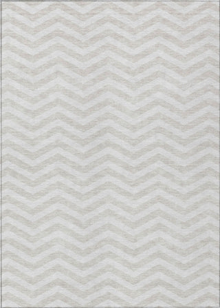 Piper Looms Chantille Chevron ACN922 Ivory Machine Washable Area Rug main image