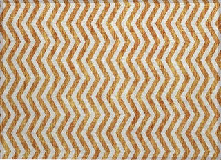 Piper Looms Chantille Chevron ACN922 Orange Machine Washable Area Rug Scatter Main Image