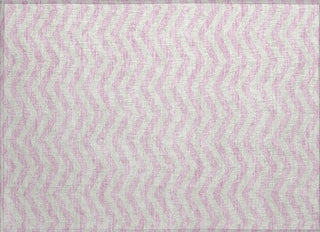 Piper Looms Chantille Chevron ACN922 Pink Machine Washable Area Rug Scatter Main Image