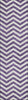 Piper Looms Chantille Chevron ACN922 Purple Machine Washable Area Rug Runner Main Image