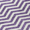 Piper Looms Chantille Chevron ACN922 Purple Machine Washable Area Rug Swatch Image