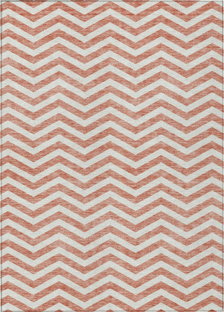 Piper Looms Chantille Chevron ACN922 Salmon Machine Washable Area Rug main image