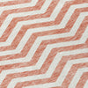 Piper Looms Chantille Chevron ACN922 Salmon Machine Washable Area Rug Swatch Image