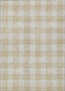 Piper Looms Chantille Plaid ACN923 Beige Machine Washable Area Rug main image