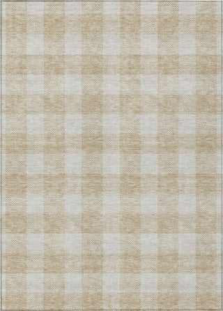 Piper Looms Chantille Plaid ACN923 Beige Machine Washable Area Rug main image
