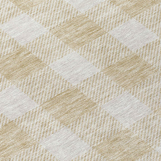 Piper Looms Chantille Plaid ACN923 Beige Machine Washable Area Rug Swatch Image