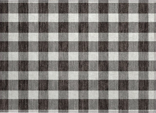 Piper Looms Chantille Plaid ACN923 Black Machine Washable Area Rug Scatter Main Image