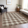 Piper Looms Chantille Plaid ACN923 Brown Machine Washable Area Rug Lifestyle Image Feature