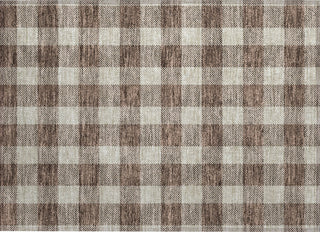 Piper Looms Chantille Plaid ACN923 Brown Machine Washable Area Rug Scatter Main Image