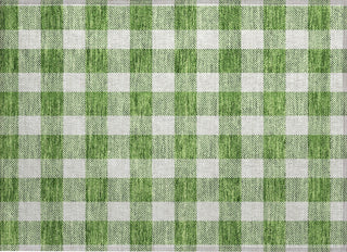 Piper Looms Chantille Plaid ACN923 Green Machine Washable Area Rug Scatter Main Image