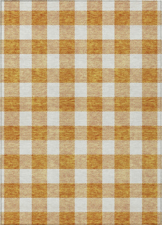 Piper Looms Chantille Plaid ACN923 Orange Machine Washable Area Rug main image