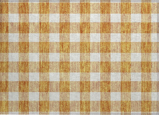 Piper Looms Chantille Plaid ACN923 Orange Machine Washable Area Rug Scatter Main Image