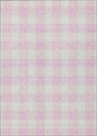 Piper Looms Chantille Plaid ACN923 Pink Machine Washable Area Rug main image