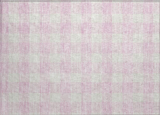 Piper Looms Chantille Plaid ACN923 Pink Machine Washable Area Rug Scatter Main Image