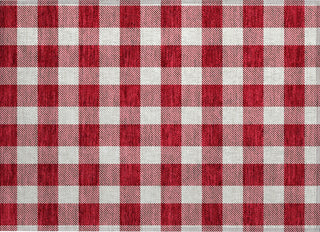 Piper Looms Chantille Plaid ACN923 Red Machine Washable Area Rug Scatter Main Image