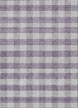 Piper Looms Chantille Plaid ACN924 Lavender Machine Washable Area Rug main image