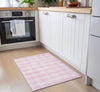 Piper Looms Chantille Plaid ACN924 Pink Machine Washable Area Rug Scatter Lifestyle Image Feature