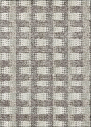 Piper Looms Chantille Plaid ACN924 Taupe Machine Washable Area Rug main image