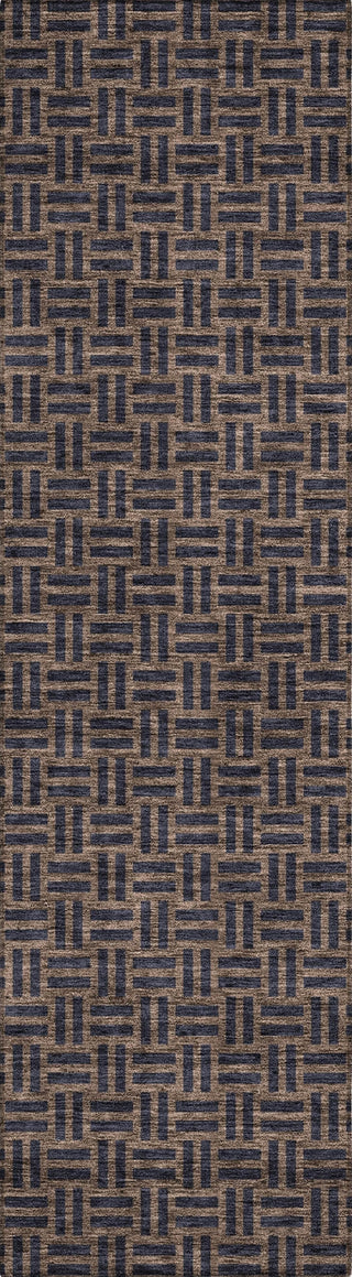 Piper Looms Chantille Squares ACN925 Chocolate Machine Washable Area Rug Runner Main Image