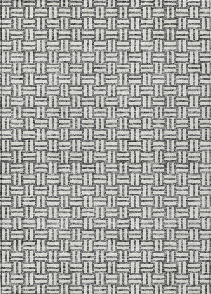 Piper Looms Chantille Squares ACN925 Gray Machine Washable Area Rug main image