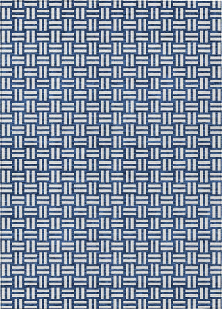 Piper Looms Chantille Squares ACN925 Navy Machine Washable Area Rug main image