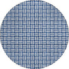 Piper Looms Chantille Squares ACN925 Navy Machine Washable Area Rug Round Main Image