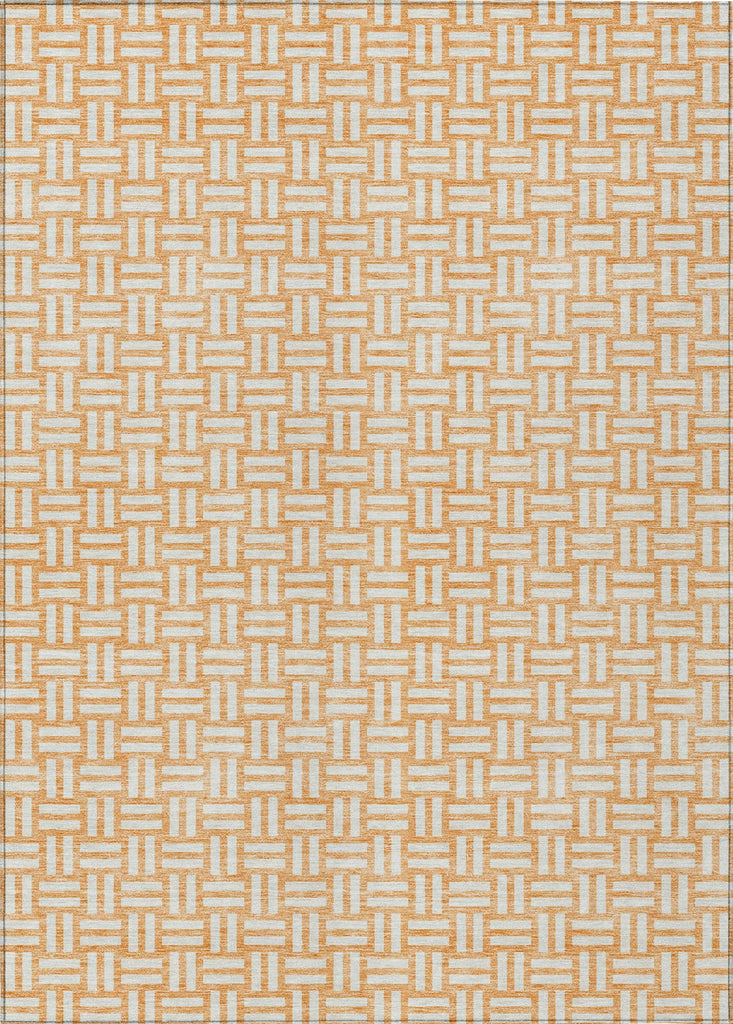 Piper Looms Chantille Squares ACN925 Peach Machine Washable Area Rug main image