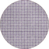 Piper Looms Chantille Squares ACN925 Purple Machine Washable Area Rug Round Main Image