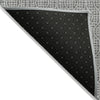 Piper Looms Chantille Geometric ACN926 Gray Machine Washable Area Rug Backing Image