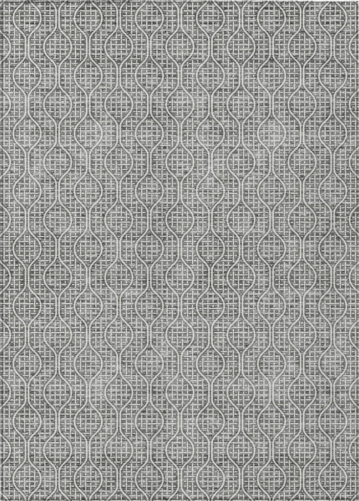 Piper Looms Chantille Geometric ACN926 Gray Machine Washable Area Rug main image