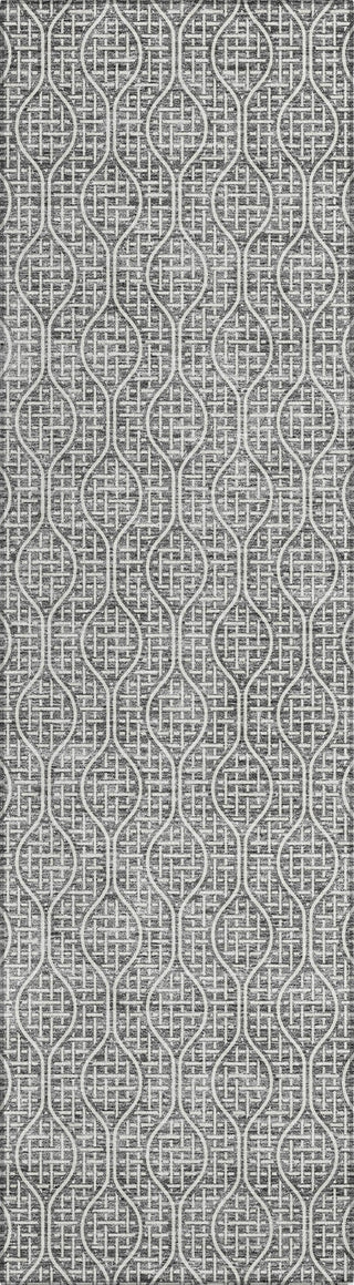 Piper Looms Chantille Geometric ACN926 Gray Machine Washable Area Rug Runner Main Image