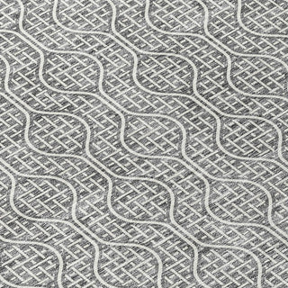 Piper Looms Chantille Geometric ACN926 Gray Machine Washable Area Rug Swatch Image