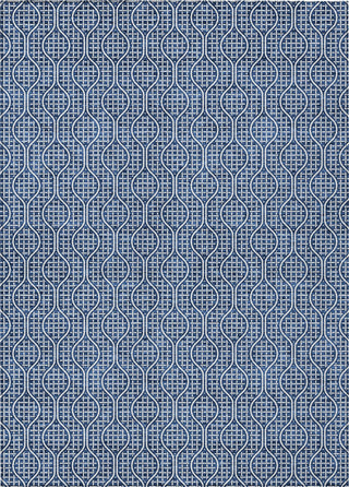 Piper Looms Chantille Geometric ACN926 Navy Machine Washable Area Rug main image