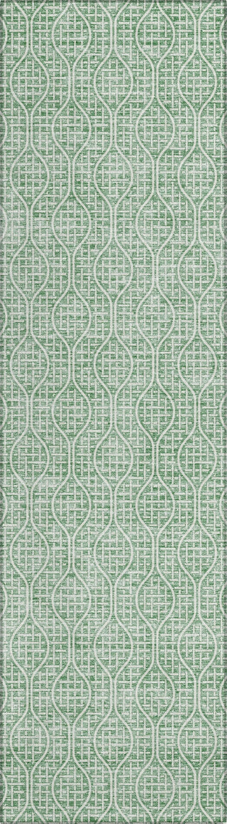 Piper Looms Chantille Geometric ACN926 Sage Machine Washable Area Rug Runner Main Image