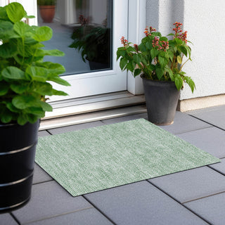 Piper Looms Chantille Geometric ACN926 Sage Machine Washable Area Rug Scatter Outdoor Lifestyle Image Feature