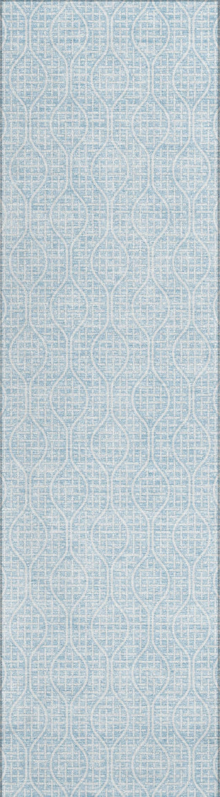 Piper Looms Chantille Geometric ACN926 Sky Machine Washable Area Rug Runner Main Image